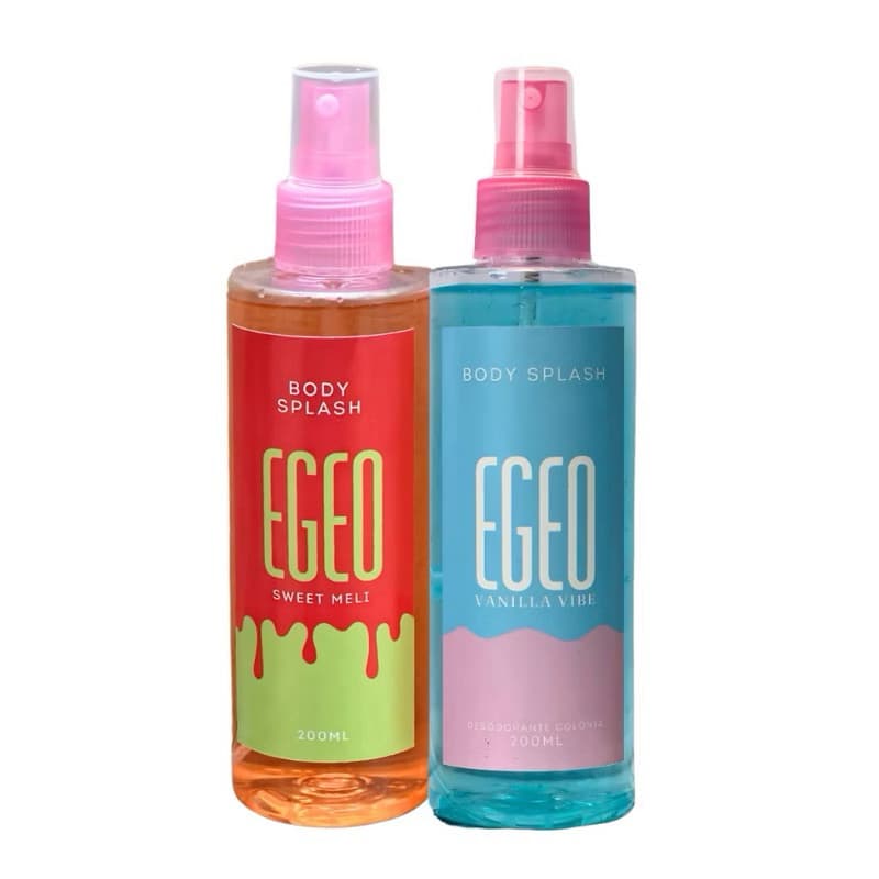 Kit Body Splash Feminino Vanilla e Melancia – Fragrâncias Doces e Envolventes