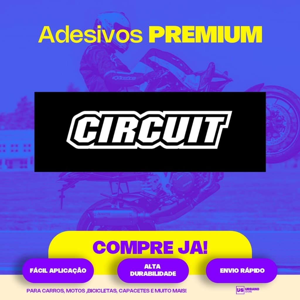 Adesivo Circuit Recorte Alta Qualidade Bike Moto Capacete