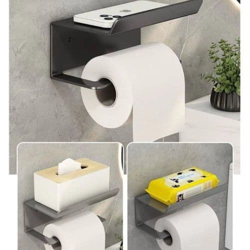 Suporte Banheiro Aço Inox Premium Resistente Anticorrosivo Fixação Fácil Organizador