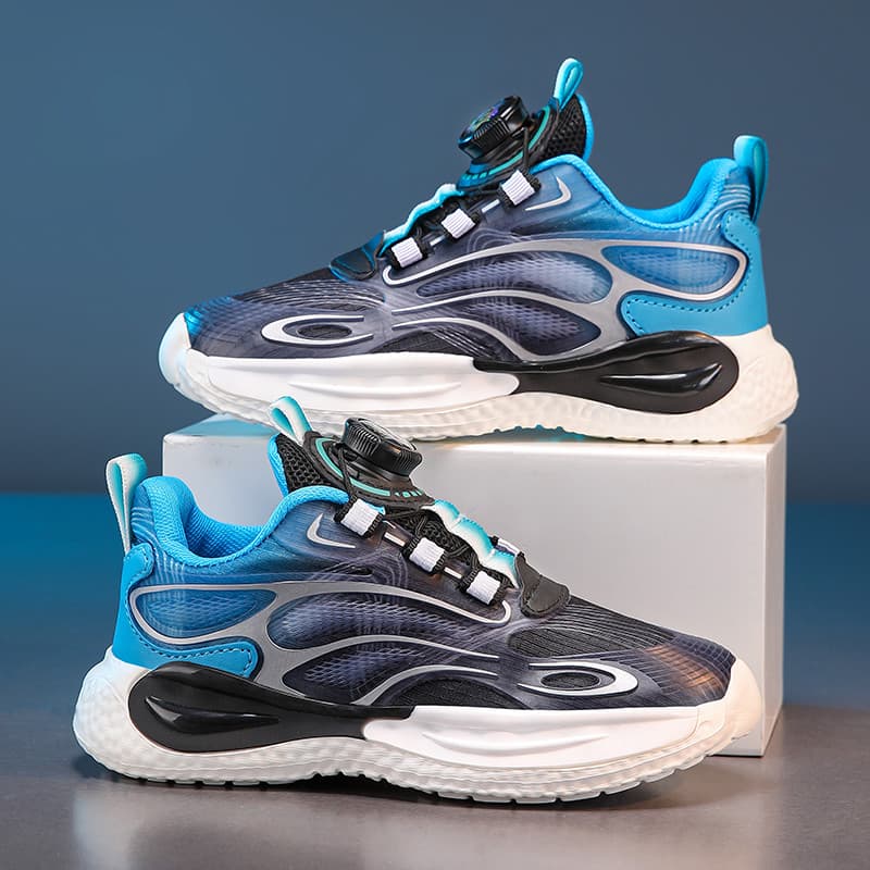 Meninos sapatos 2025 novo estilo outono crianças sapatos esportivos casuais médio grande crianças meninos correndo respi