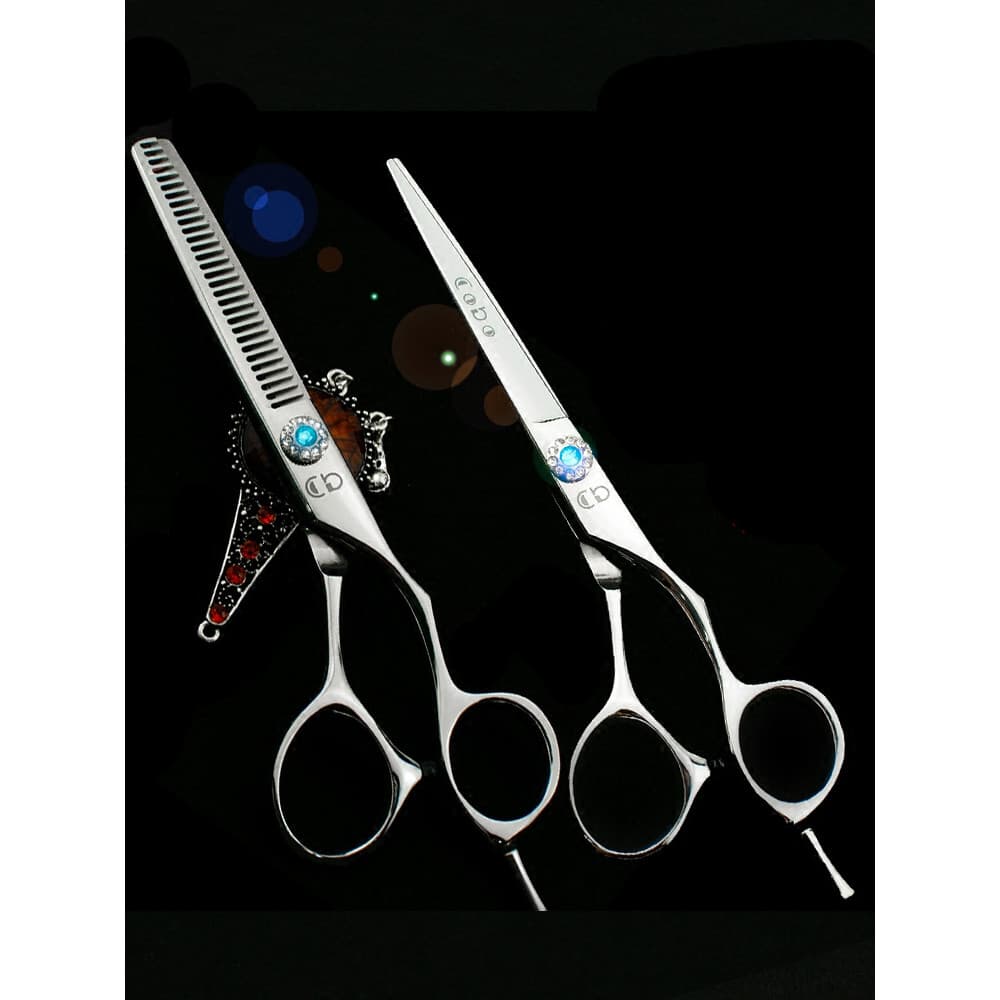 Conjunto de tesouras de cabeleireiro importadas do Japão, tesoura de corte de cabelo, corte plano, corte de cabelo