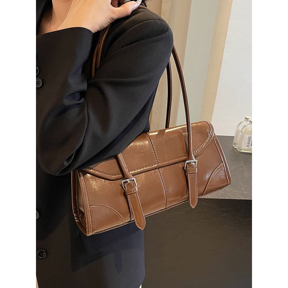 bolsa transversal feminino bolsa feminina Francês High-End Retro axilas saco feminino 2026 outono novo estilo elegante b