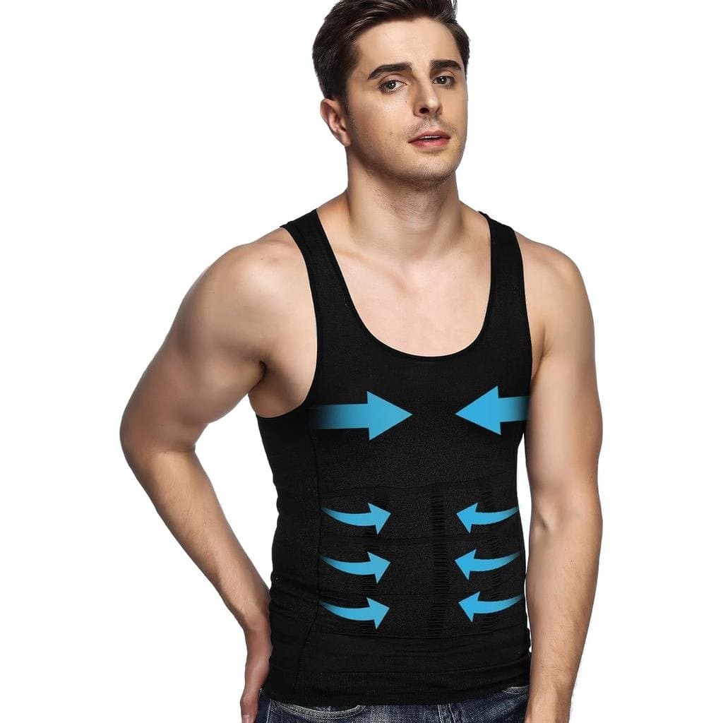 Camiseta Modeladora Masculina Odoland, Colete Térmico de Compressão para Emagrecimento, Camiseta Regata Modeladora para