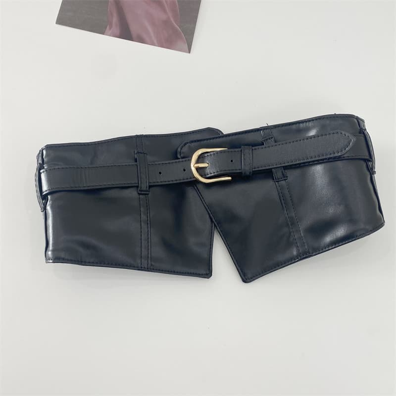 Senhoras cinto de couro elástico blusão cinto largo amarrado corpo-Shaping moda exterior Wear acessórios camisa saia dec