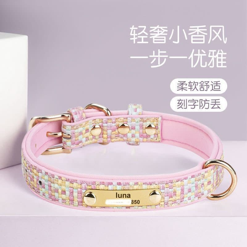 Coleira para cães, coleira para animais de estimação, guia personalizada para cães médios, grandes e pequenos, coleira d