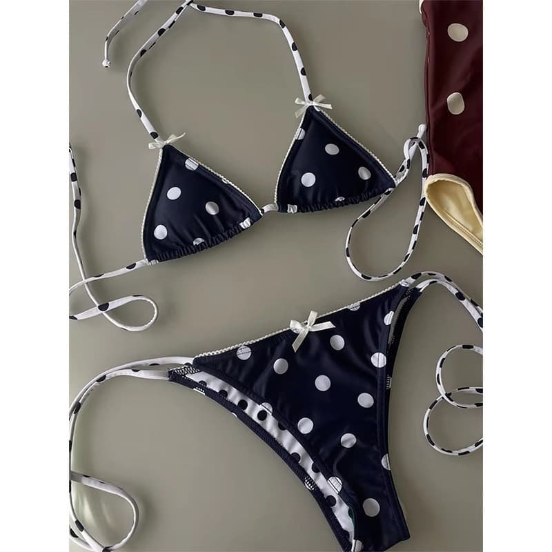 Strappy two-piece swimsuit, feminine bikini, hot spring beach swimwear, bikini, internet celebrity style