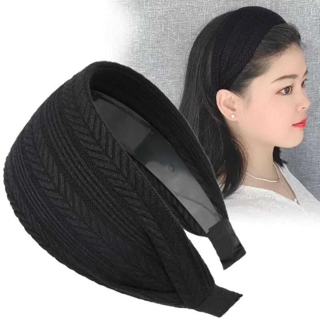Estilo ocidental de aba larga malha Hairpin bandana feminino 2025 novo estilo capa de cabelo branco Headwear uso exterio