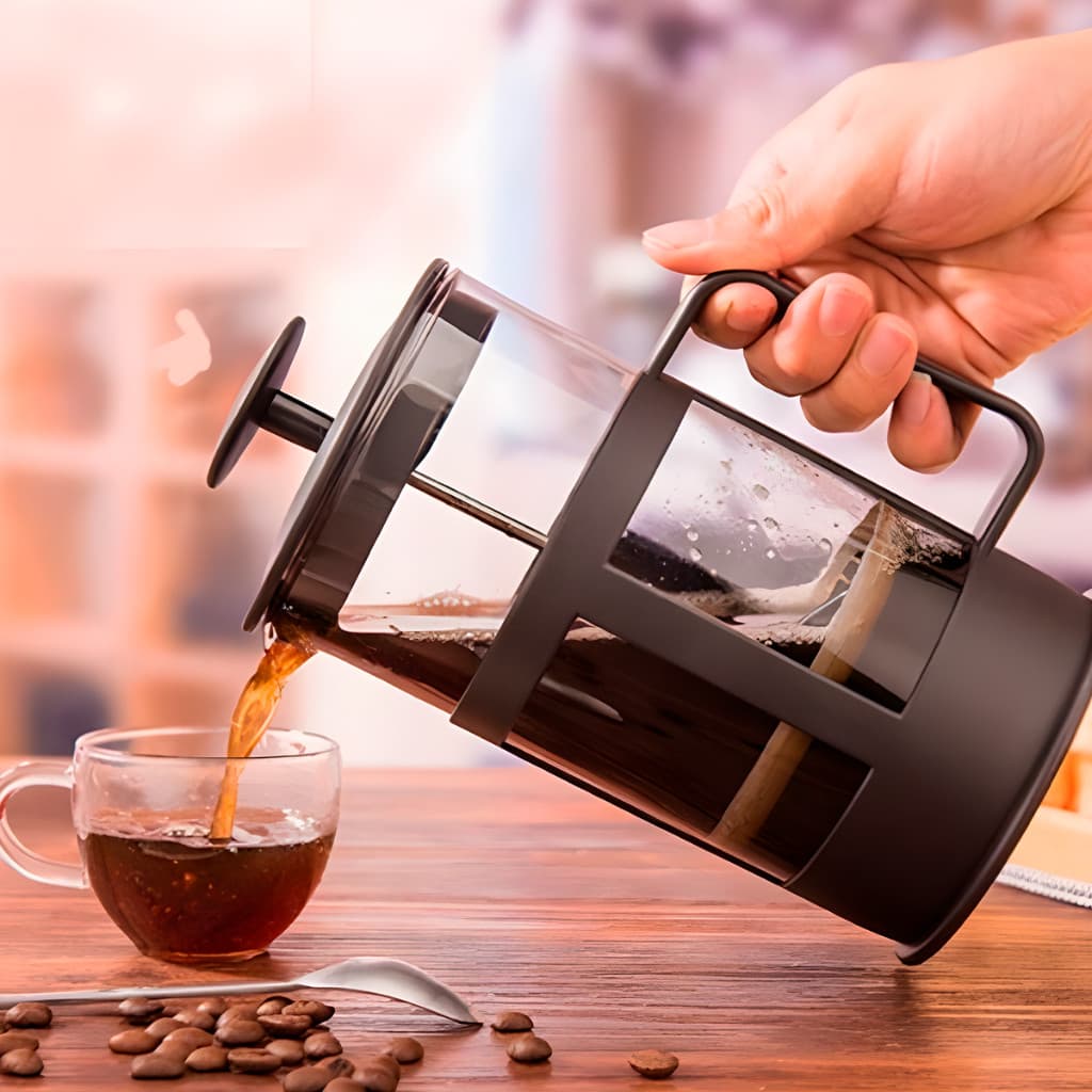 Cafeteira Prensa Francesa 350ml ou 600ml Café Cremeira Chá Capuccino Leite Cremoso Espumador Leite Espumante