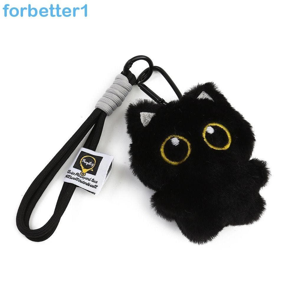 Chaveiro de boneca de pelúcia de gato FORBETTER, fofo e macio, Animal de desenho animado OMFR