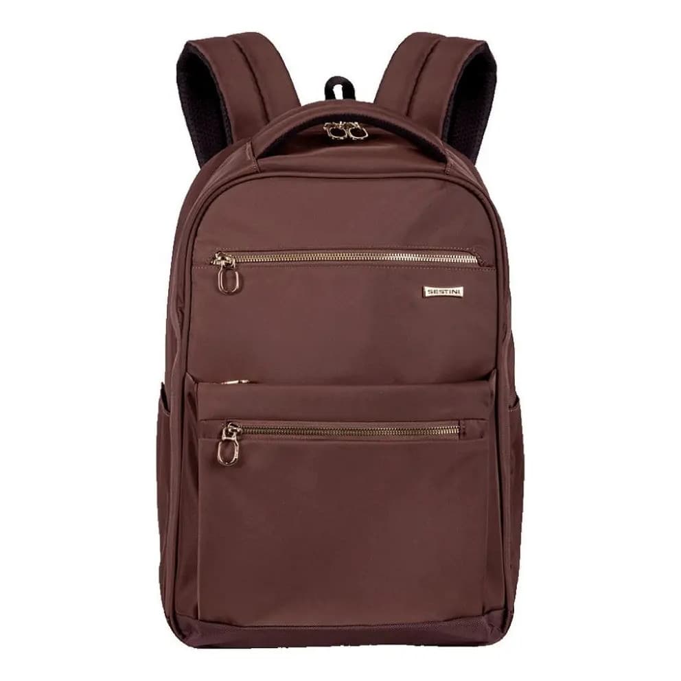 Mochila Execultiva Sestini Notebook Marrom Alto Padrão