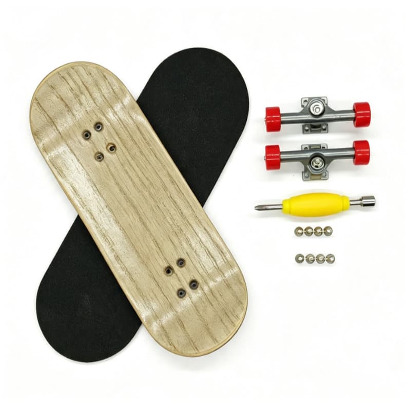 Skate Profissional De 34 Mm Feito De Placa Larga De Madeira De Bordo Com Rodas De Rolamento