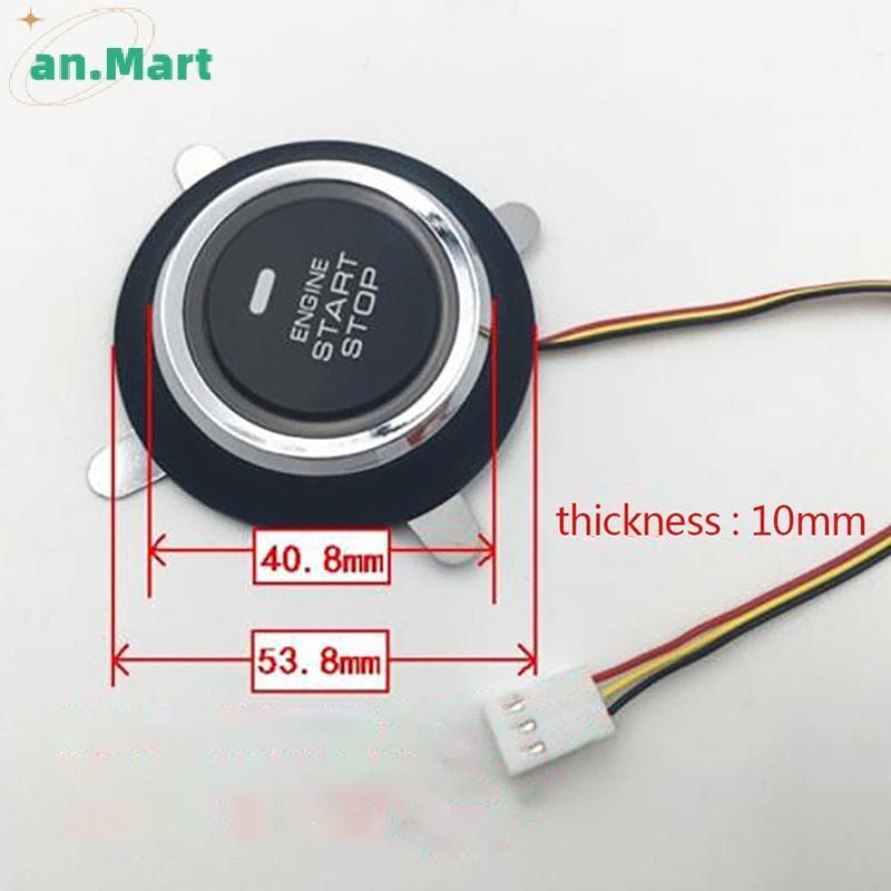JTN 12V Substituição Automática Do Motor Carro Start Stop Botão Interruptor De Partida De Ignição NW