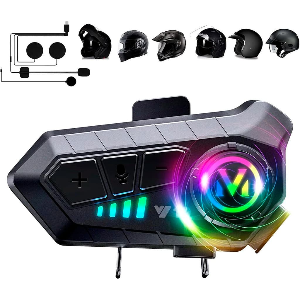 Fone de ouvido sem fio Bluetooth para capacete de moto top