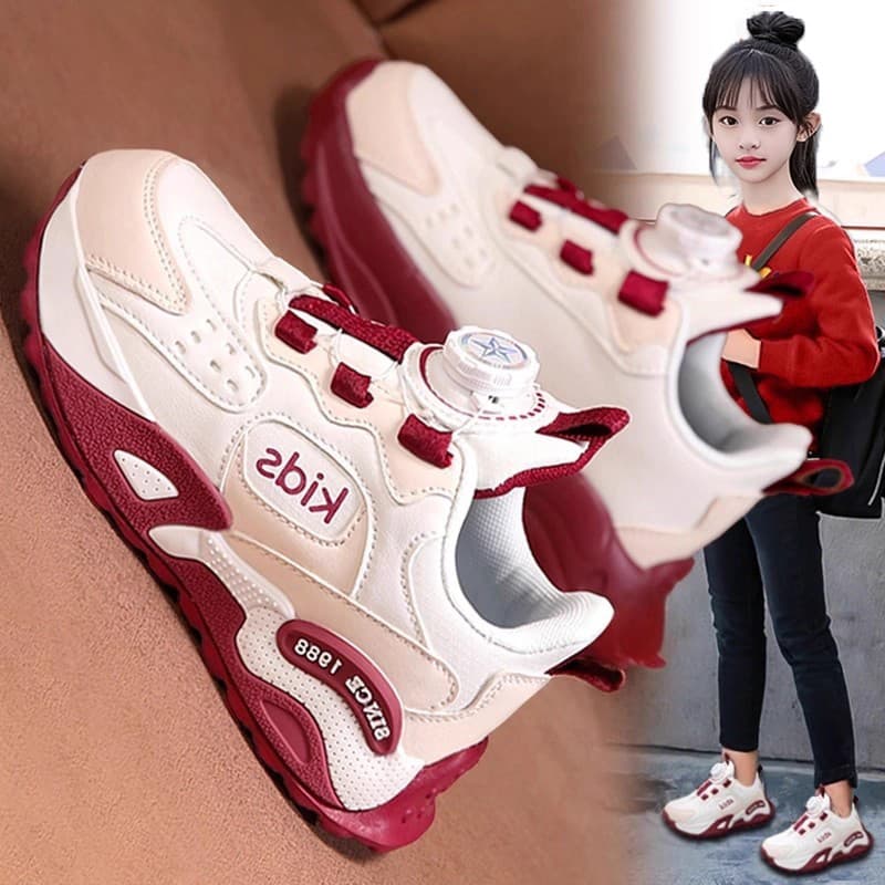 Meninas tênis 2025 novo estilo sapatos de algodão de inverno venda quente sola macia crianças papai sapatos meninas leve