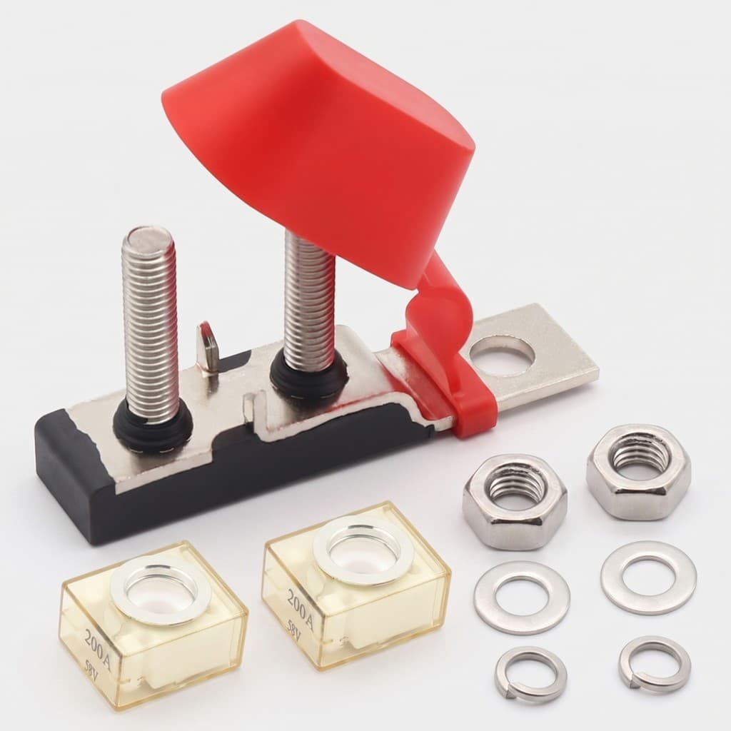 Conjunto De Suporte De Fusível De Bateria , Bloco De Fusíveis Terminal À Prova D'água Com , Hardware De Alto Amplificado