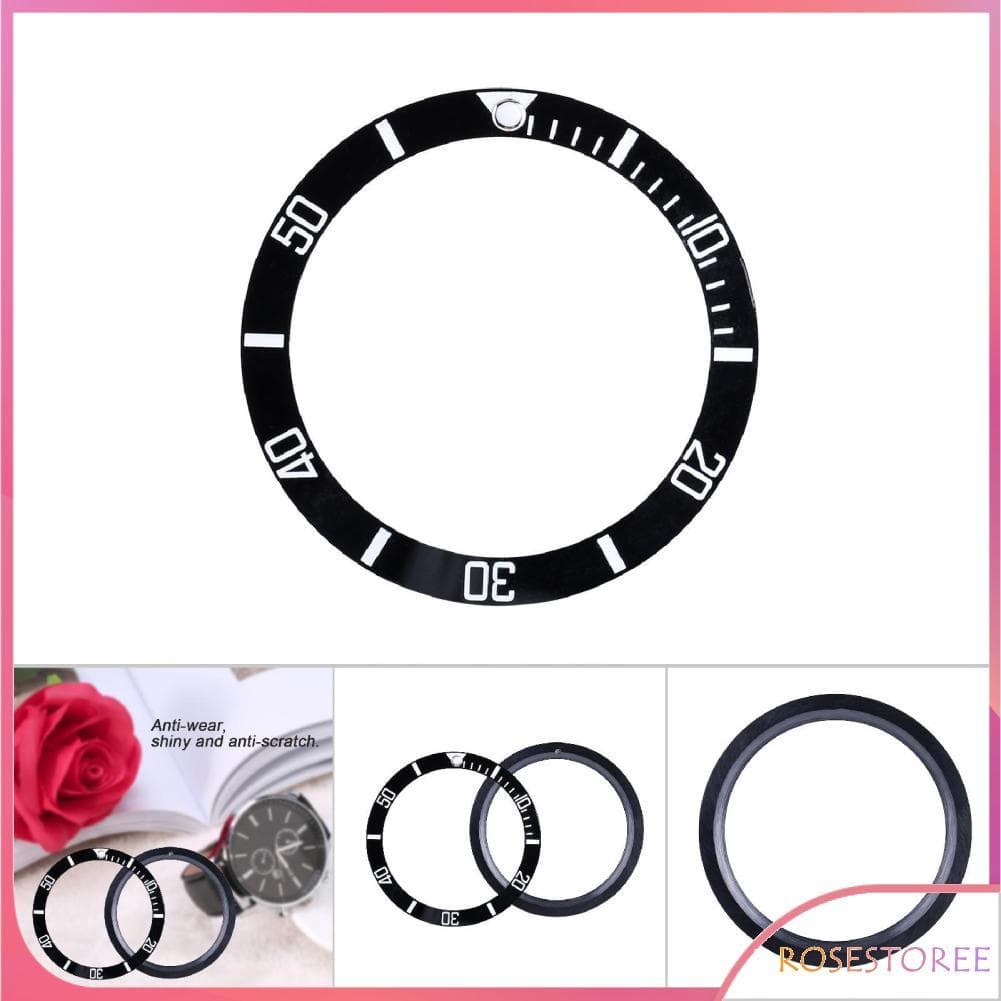 Rosestoree Sonew Watch Writing Bezel Insert se encaixa em peças de reposição de pulso de cerâmica para exibição de data