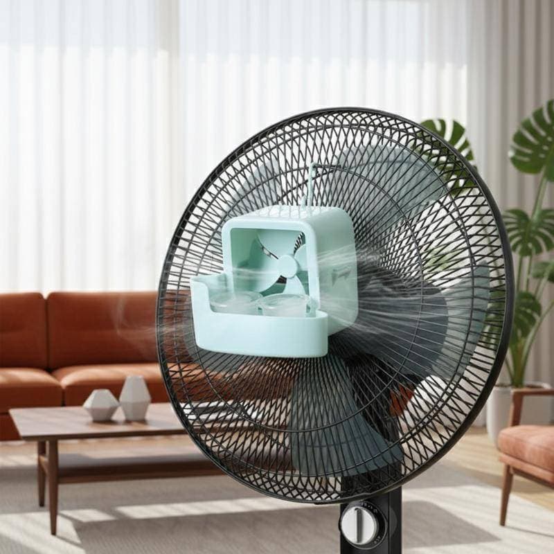 SH Ventilador Elétrico Caixa De Armazenamento De Gelo Rápido E Fresco Suporte Reutilizável Sem BPA Com Gancho De Suspens