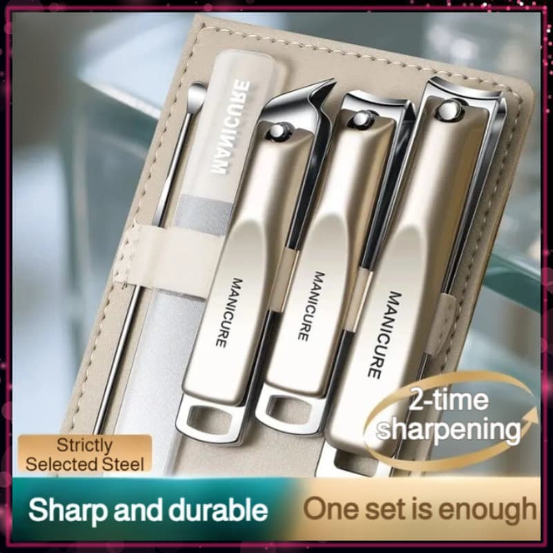 [Alta Qualidade] Set Manikur Profesional 5-in-1/Kit Cortador De Unhas/Conjunto Para Cuidados Diários