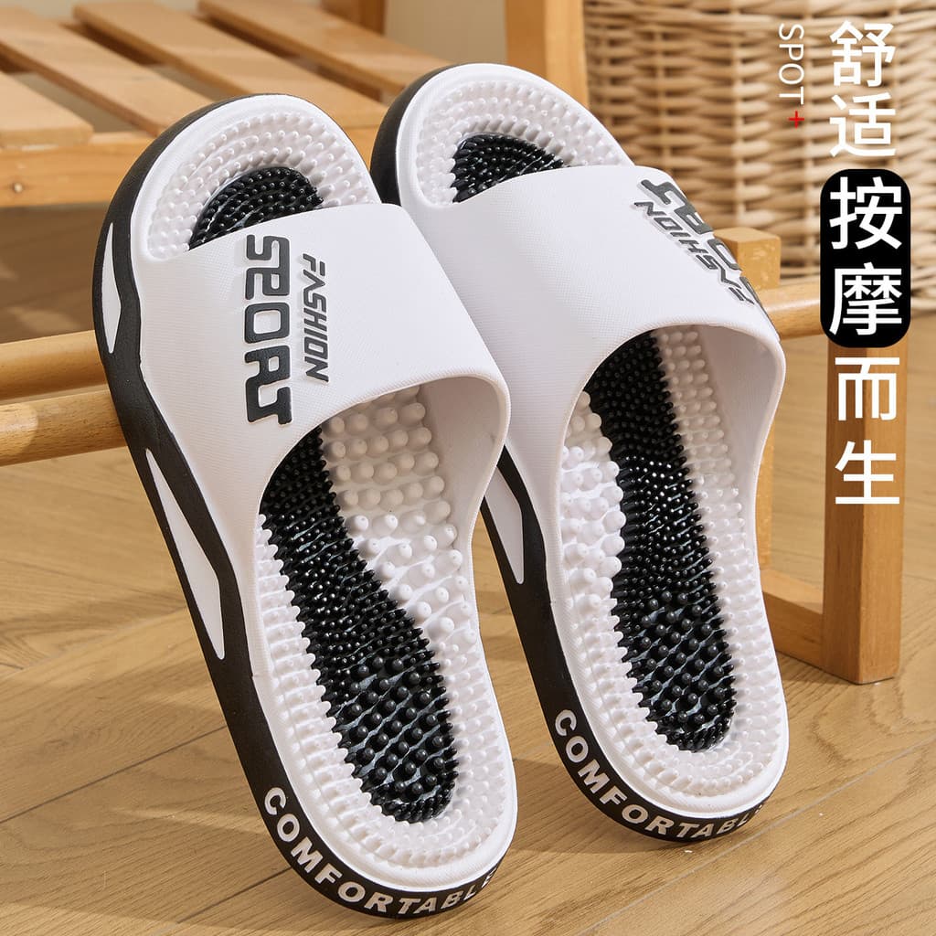 Chinelos de massagem masculino verão banheiro banho sandálias antiderrapantes chinelos feminino 2026 novo estilo acupont