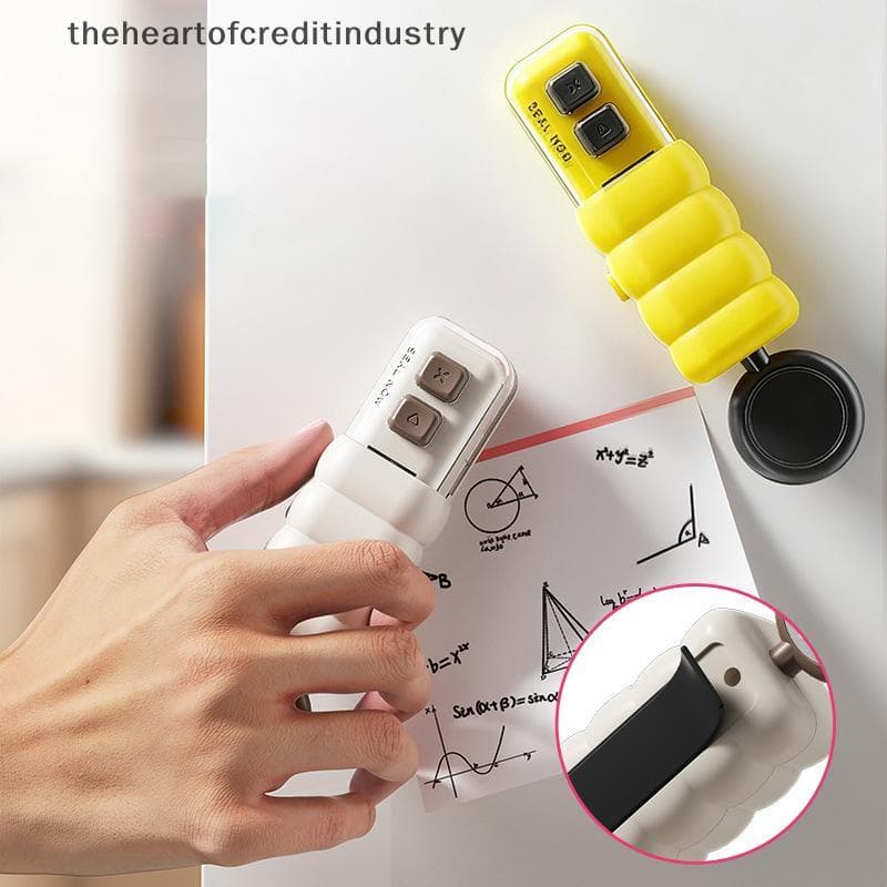 Mini Selador De Saco Com Cortador E Ímã , Recarregável , Máquina De Selagem Térmica Sna De Pressão Manual