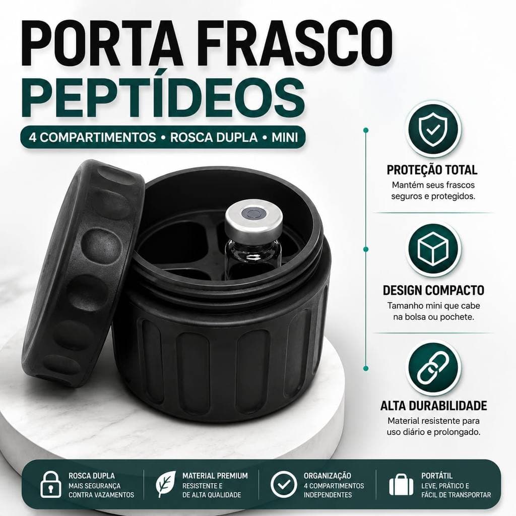 Porta Frascos Ampolas 3ml Organizador Remédios Reforçado Premium Case Transporte Seguro Tirze