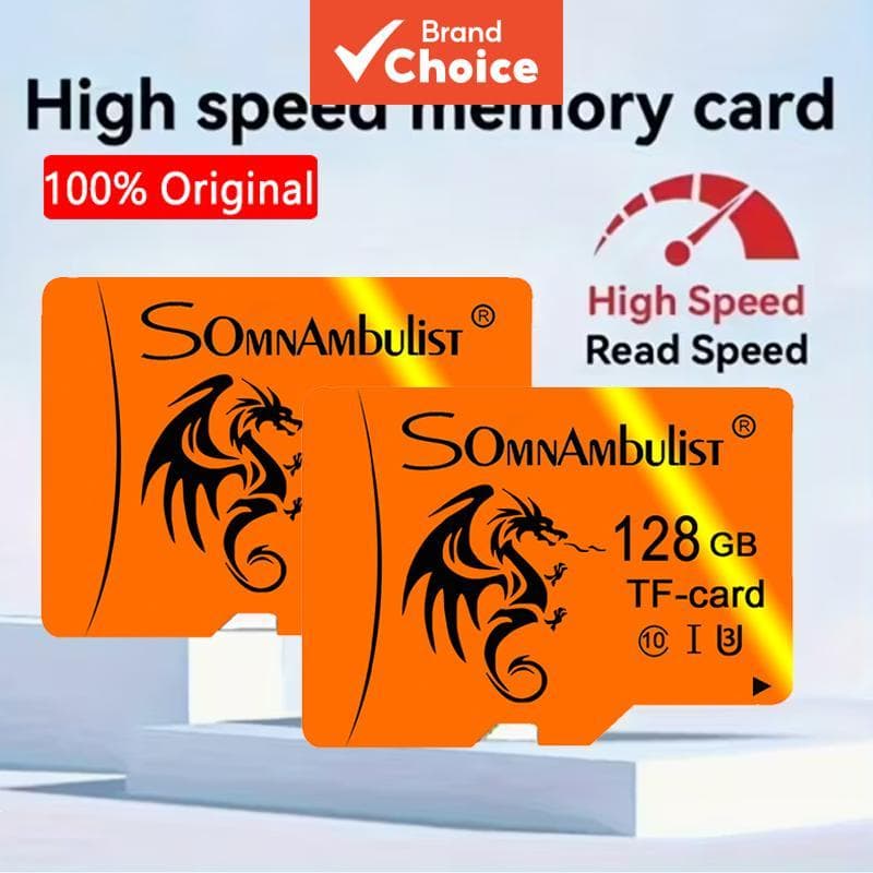 Micro SD Cartão de memória SD, 8 GB/32 GB/64 GB/128 GB capacidade real, Cartão TF de memória flash Classe 10 de alta