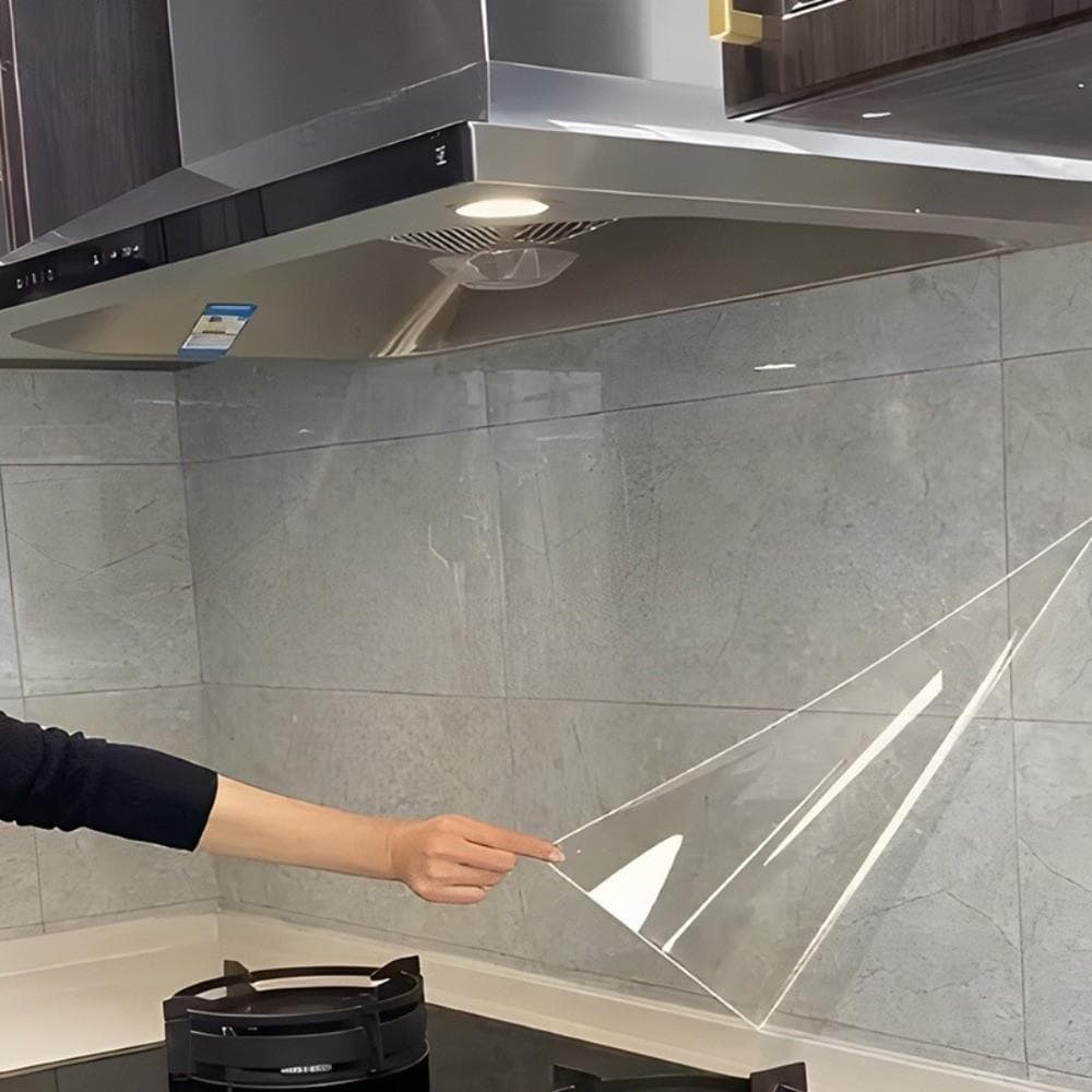 Protetor De Parede TEVO , Adesivo Transparente À Prova De Óleo De Cozinha D'água , Película Protetora Antiincrustante