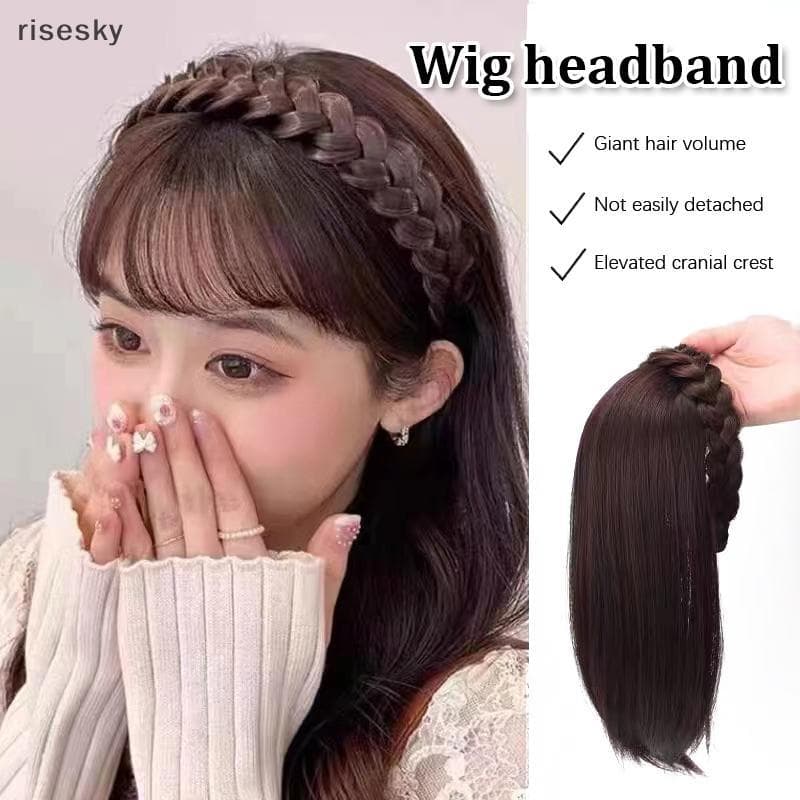 Peruca Para Mulher Cabelo Curto Com De Osso De Peixe Integrada Remendo Acessórios