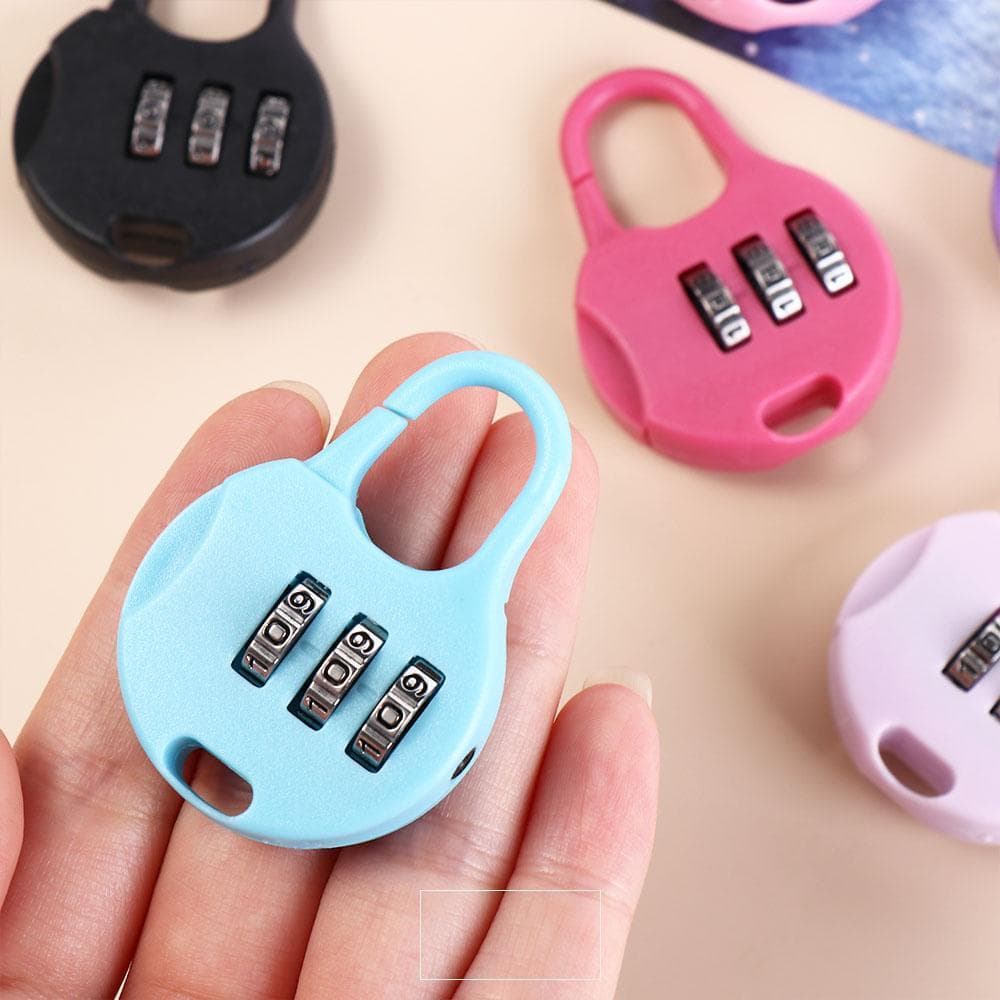 Cadeado UYBRE , De Mochila Com Combinação De Senha De Plástico , Fechaduras De Dígitos