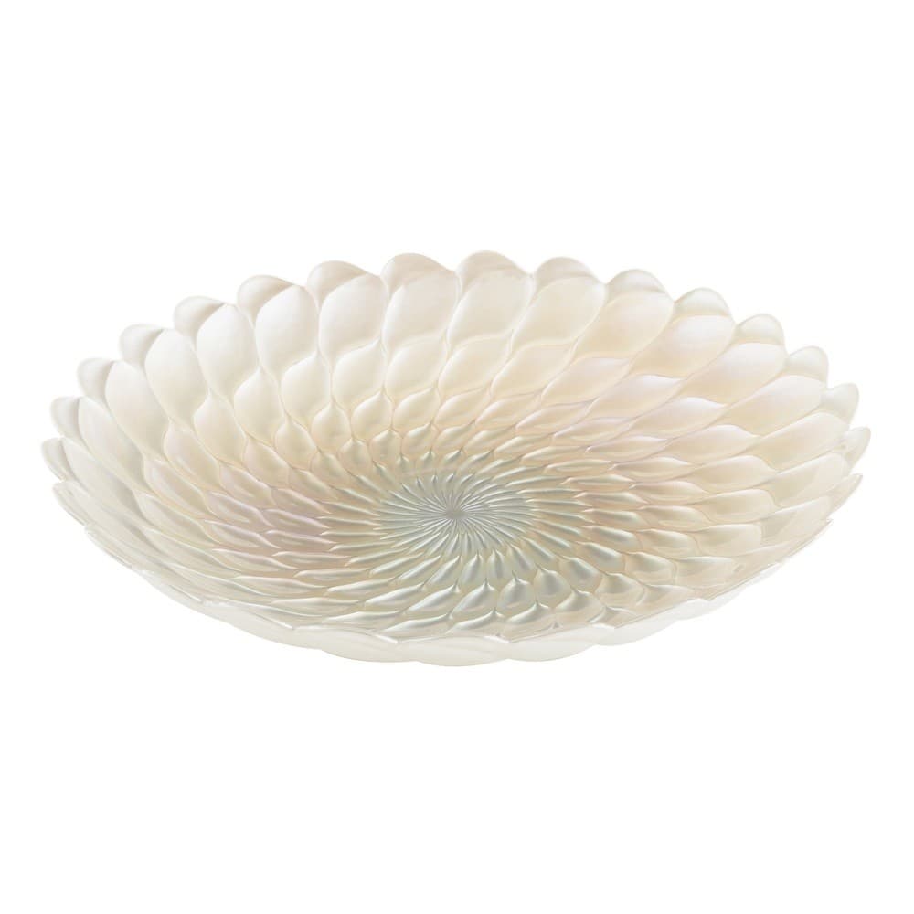 Centro de Mesa Decorativo de Vidro Belgravia Heavy Luster 40x7cm Wolff