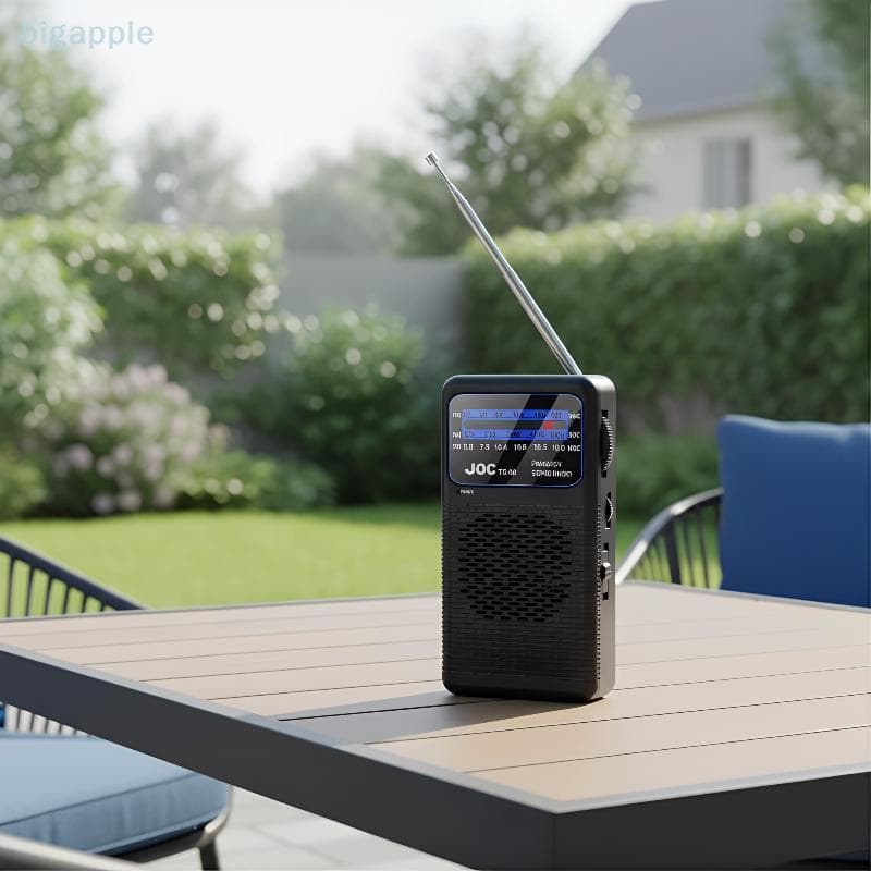 (big88apple) Rádio FM AM SW Receptor Portátil Alimentado Por Bateria De 3 Bandas Excelente Alto-Falante De Som Para Rela