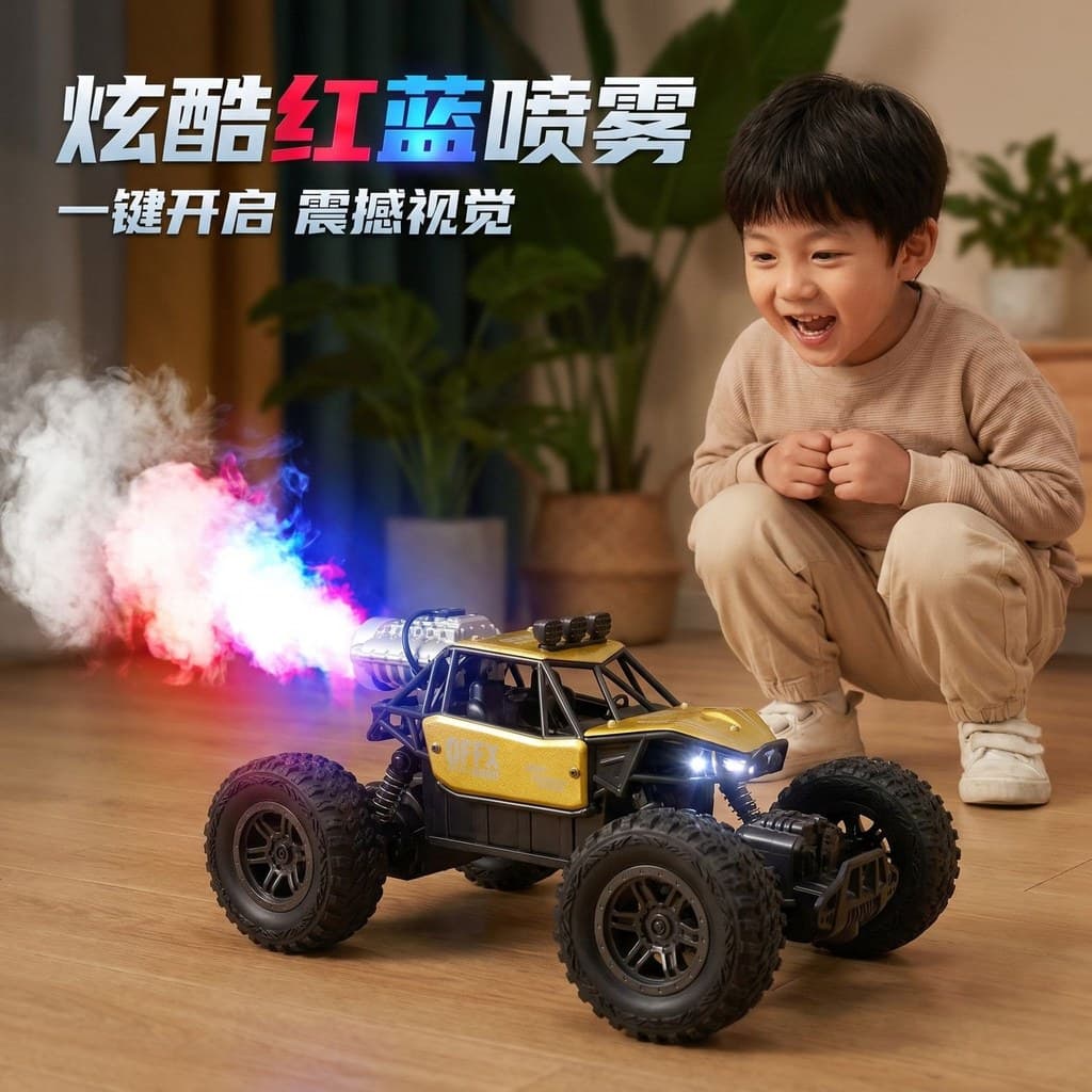 Brinquedos pulveráveis para crianças de 3 a 6 anos, brinquedos educativos, carro de controle remoto, carro de brinquedo,