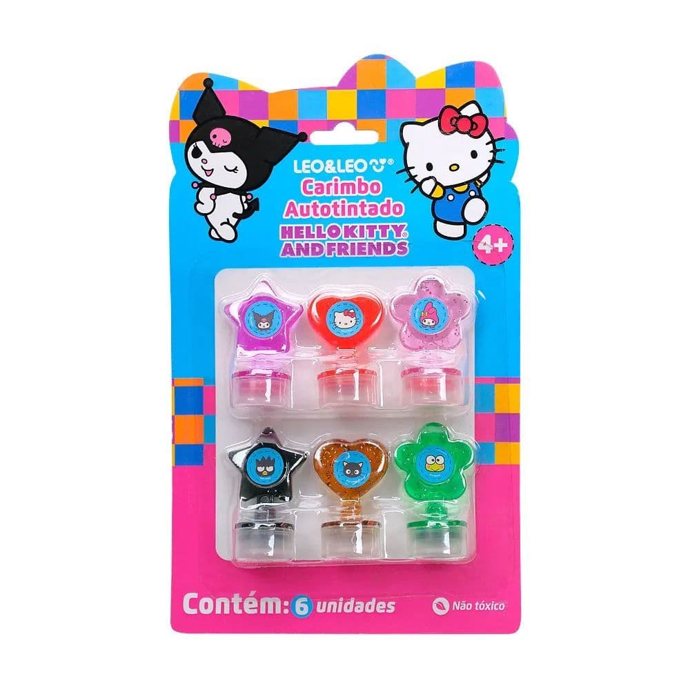 CARIMBO AUTOTINTADO LEO & LEO HELLO KITTY COM 6 UN