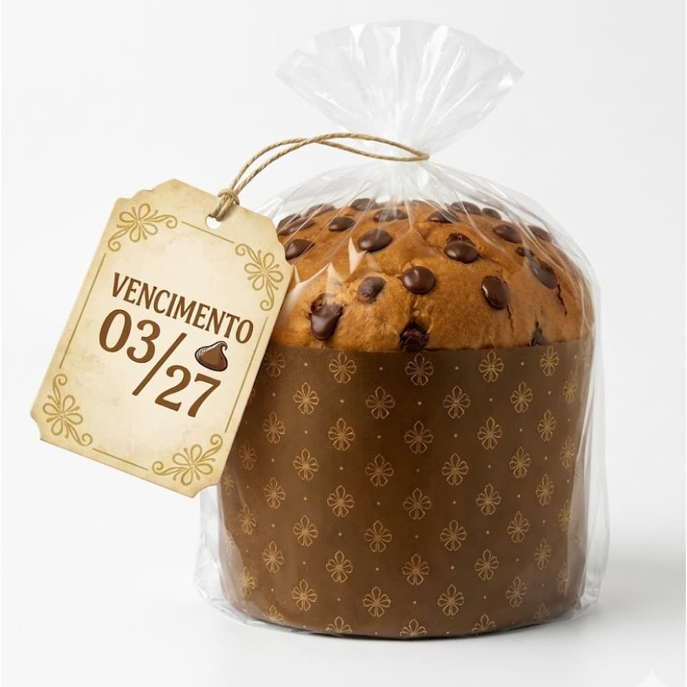 Chocottone Bauducco Gotas de Chocolate 400g Original | Sem Embalagem Panetone
