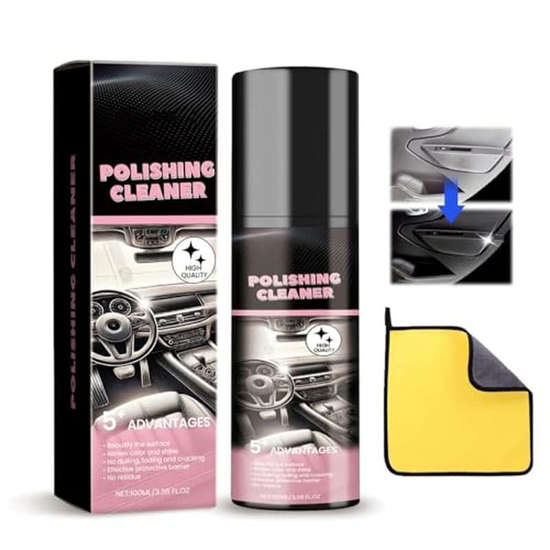 Limpador Interior Do Carro , De Polimento 2025 Nova Atualização Veículo Polonês Detalhe Spray