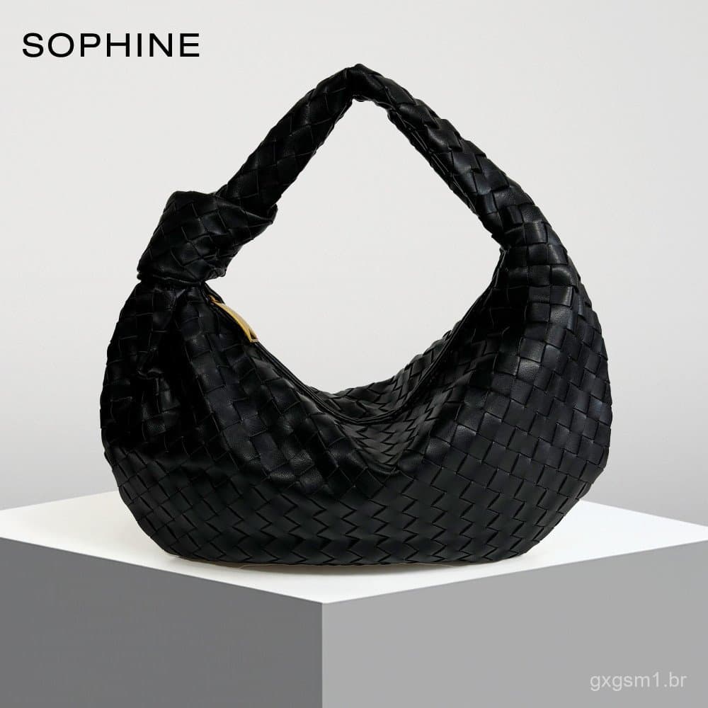 Bolsa de Ombro Feminina Clássica de Luxo Estilo Jodie Grande Hobo em Tecido No.