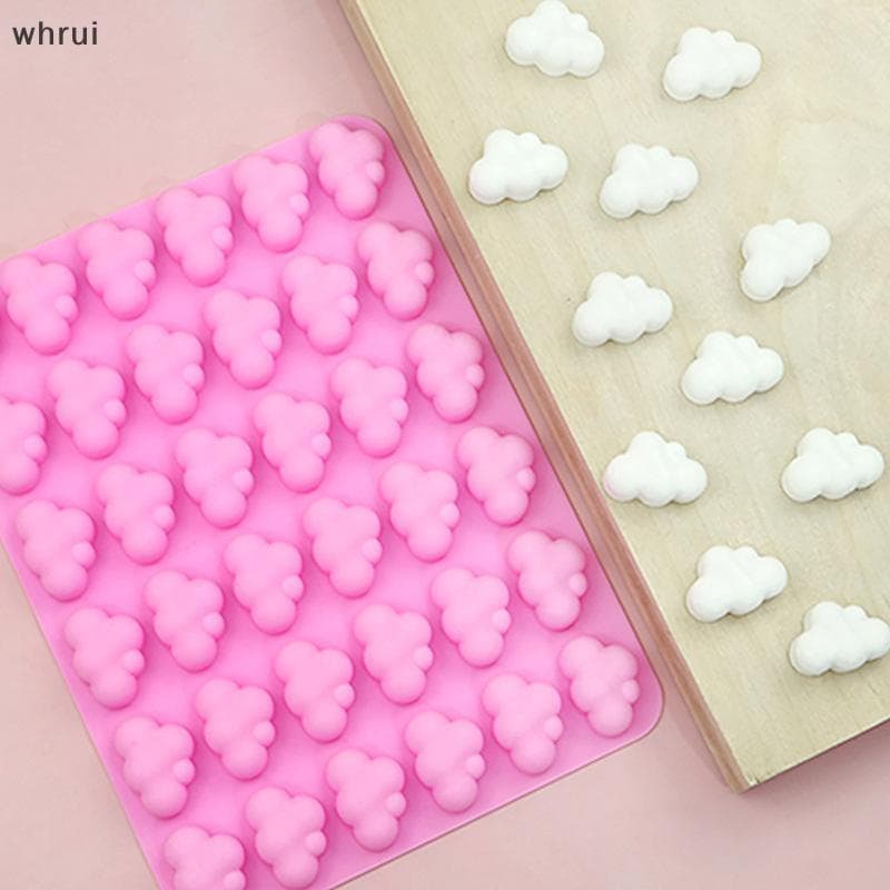 [WHRUI] Molde De Silicone Para Nuvens , Decoração De Mousse De Fondant De Chocolate , 60-100 Peças .