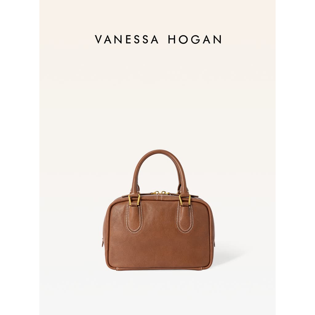 [Presente Tanabata] VH Bolsa Feminina Waxy Toast Bag Primeira Camada Vegetal Curtido Couro Diário Commuter Bolsa de Ombr