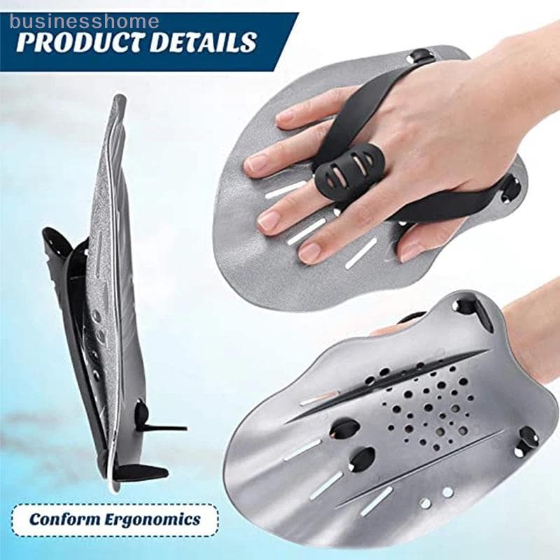 < busines > Pás De Treinamento De Natação Remos De Mão Mergulho Luvas Fin Flipper Esportes Silicone Palma Alças Ajustáve