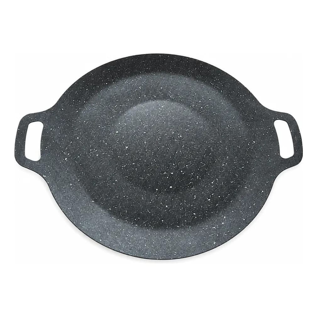 Chapa Grill Disco 30cm Alças Antiaderente Fogão Bifeteria
