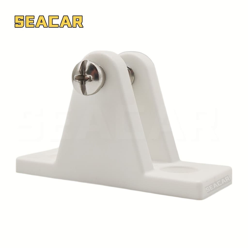 Tampa deslizante de plástico nylon branco, assento em ângulo reto, acessórios para toldo de iate, ferragem marítima para