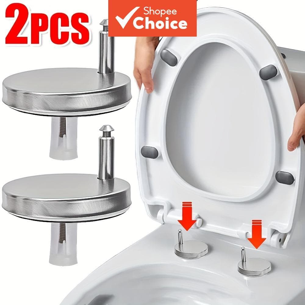 Conjunto de Parafusos e Tampas para Dobradiças de Assento de Vaso Sanitário – Estabilizadores de Plástico Durável para