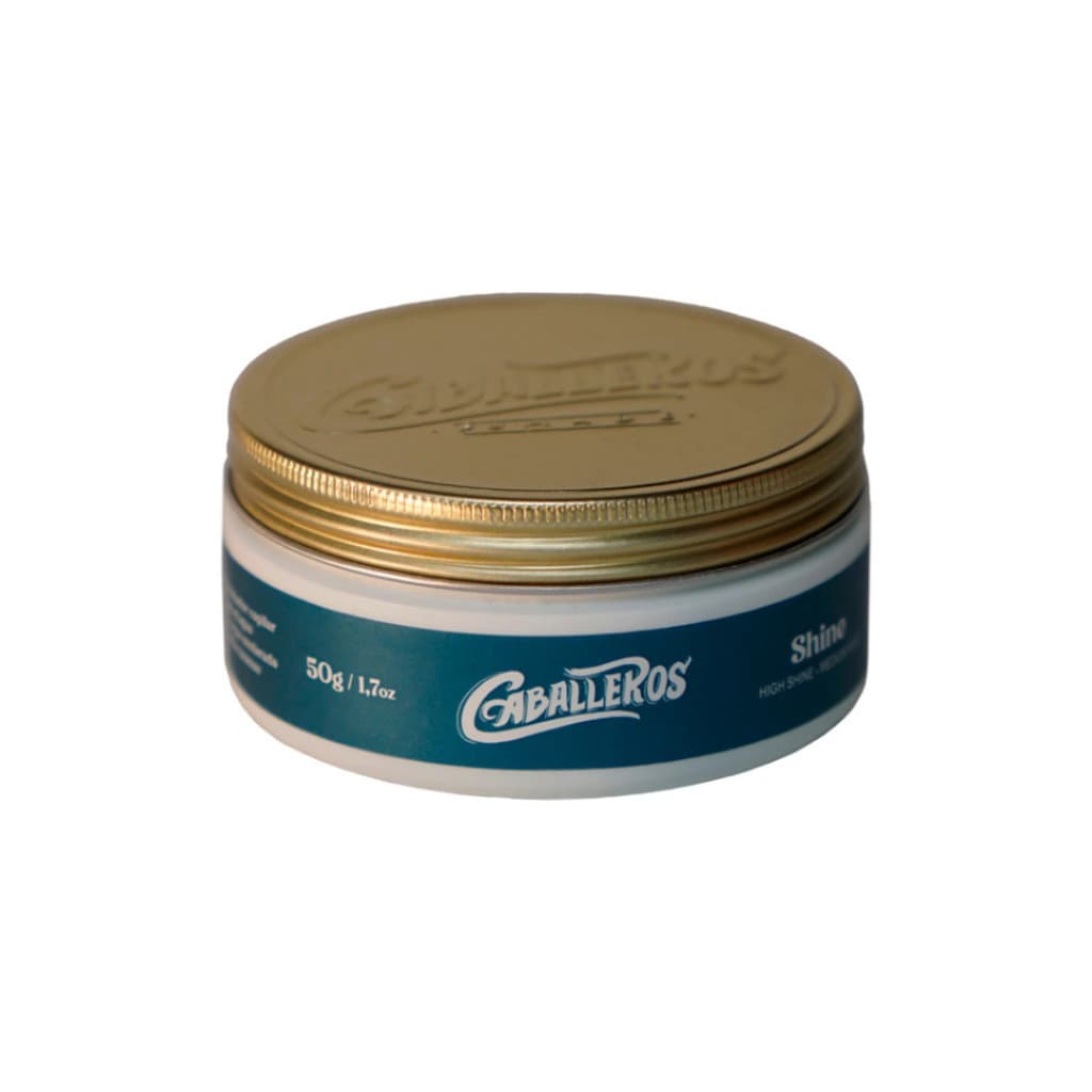 Shine Pomade - Efeito Brilho - Water Based - Fixação Moderada 90g Caballeros