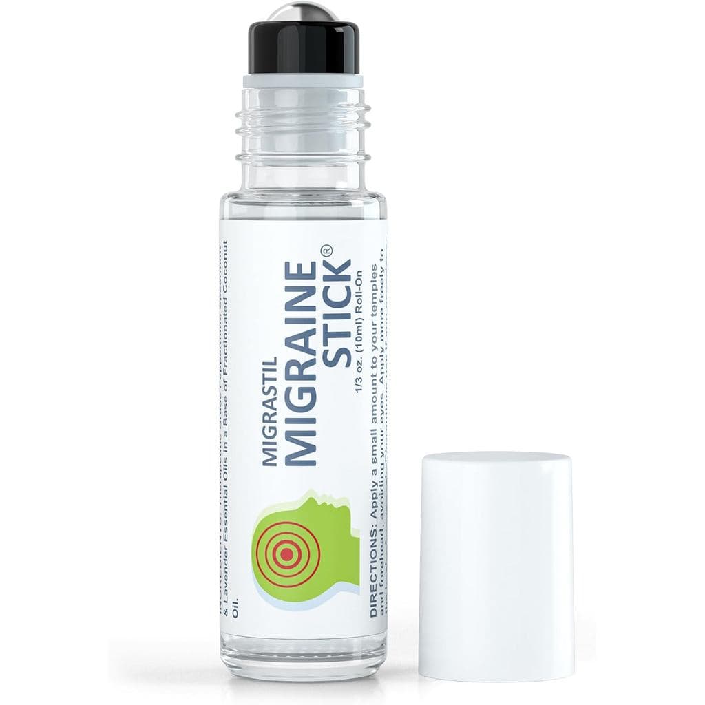Basic Vigor Migrastil Stick Roll-on - Conforto de Resfriamento Rápido para a Sua Cabeça. Aromaterapia com Hortelã-Piment