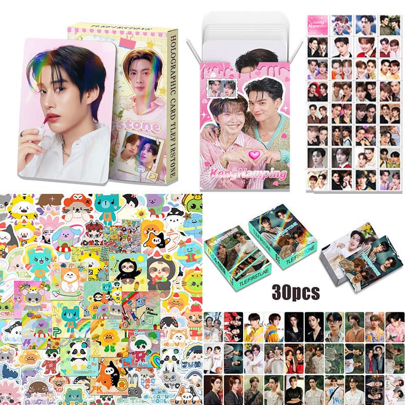 JimmySea Daouoffroad Tlefirstone Photocard Coleças GMMTV KengNamping Diy Adesivo Apresenta ZKDV VITU