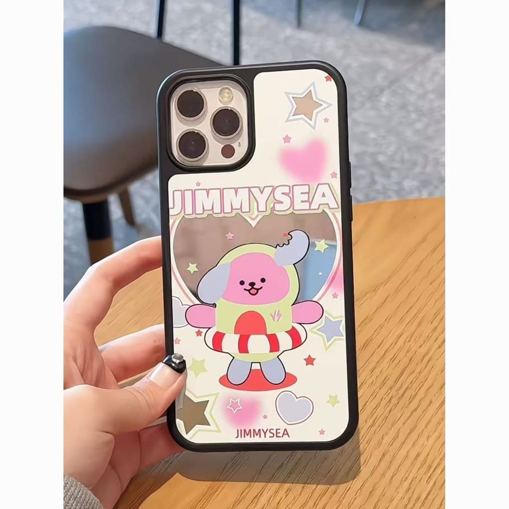 Capa de telefone espelhada Awo fofa adequada para Apple1314151617Huawei vivoOPPOreno14