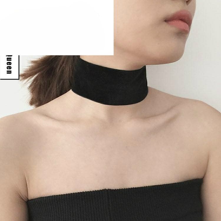 Estilo fino Modal meia gola alta colar falso das mulheres dos homens preto colar falso verão protetor solar babador pulô