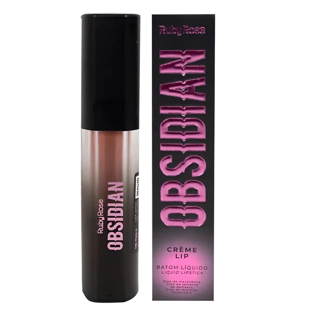 Batom Liquido Obsidian  OCL05 com 3,6ml Ruby Rose