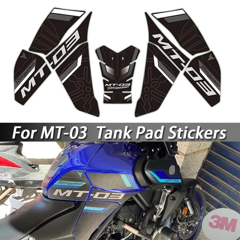 Protetor De Almofada De Tanque , Adesivo De Couro , Decalques , Acessórios De Motocicleta Para YAMAHA MT03 MT-03 03