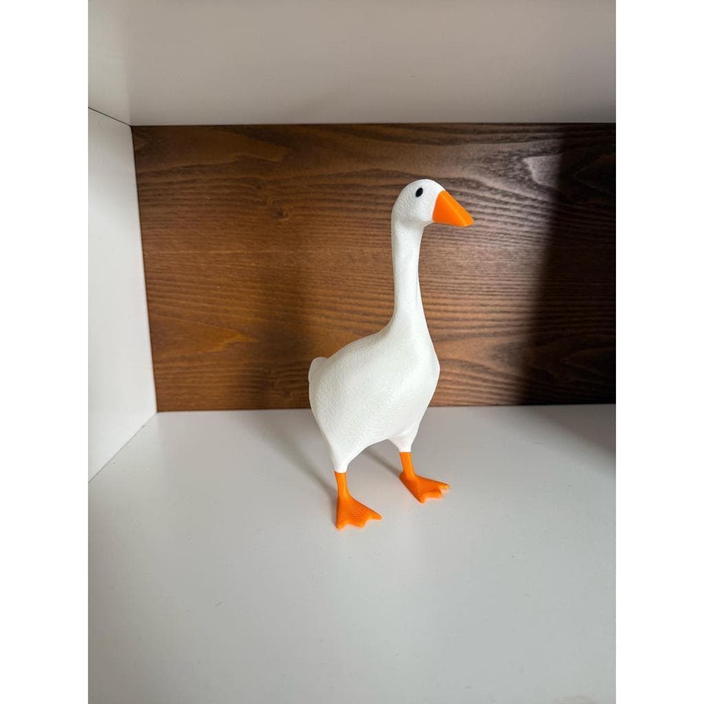 Escultura Decorativa de Ganso Minimalista –